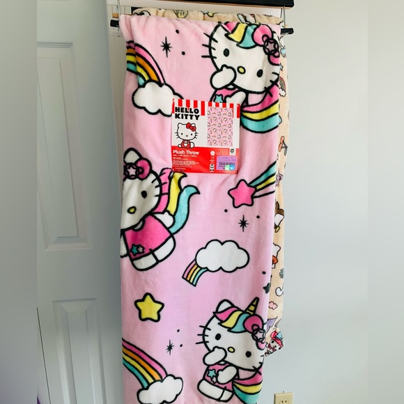 Hello Kitty Pink Unicorn Blanket - Picture 1 of 5
